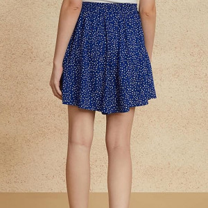 Women Rayon Flared Shorts