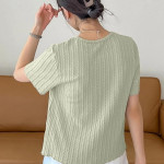 Women's Poly Cotton Regular Fit Crop Top